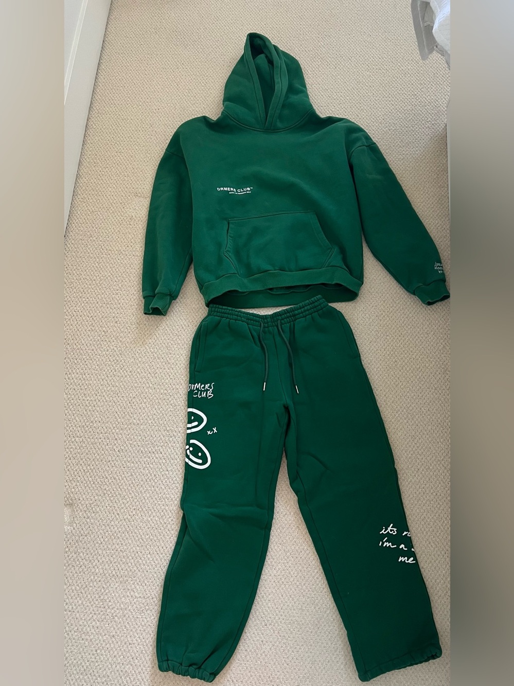 Drmers Club Green Sweat Suit